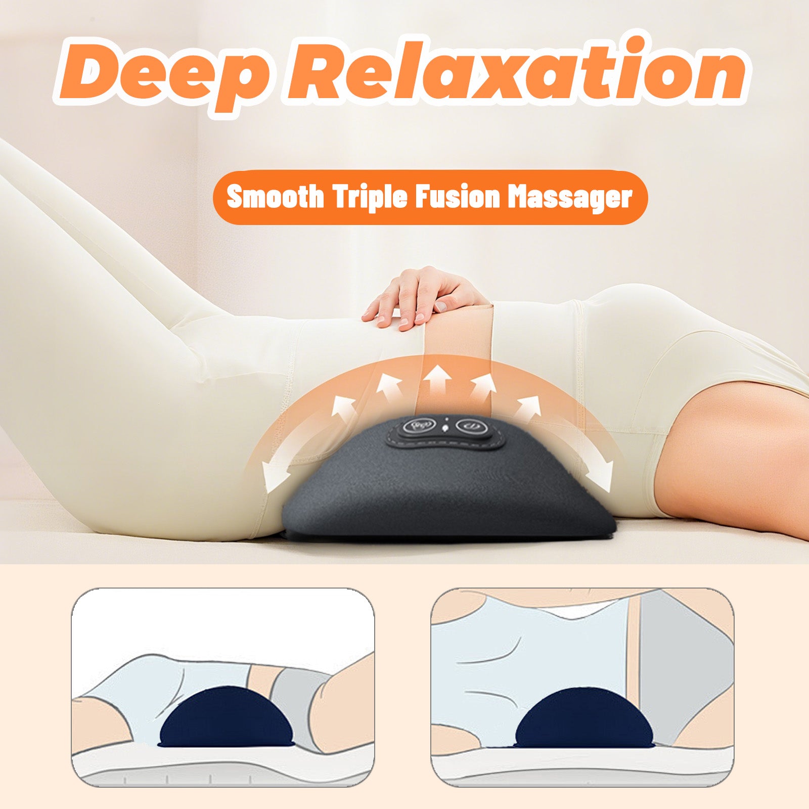 3 in 1 Electric Lumbar Support Pillow with Traction,Vibration & Heat